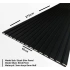 Siyah Slim Duvar Paneli 60cm