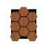 Ceviz Hexagon AltıGen Akustik Duvar Paneli
