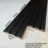 Siyah (Black Edition) MDF Lambri Duvar Paneli 12cm