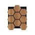 Teak Hexagon AltıGen Akustik Duvar Paneli