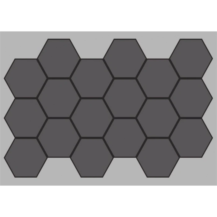 Antrasit Jr. Hexagon AltıGen Akustik Duvar Paneli