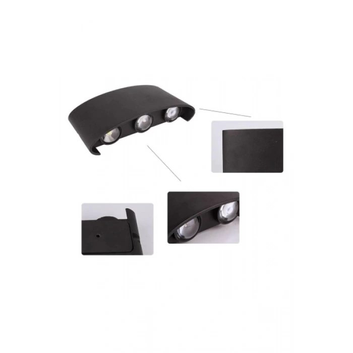 Beyaz Çift Taraflı LED Aplik