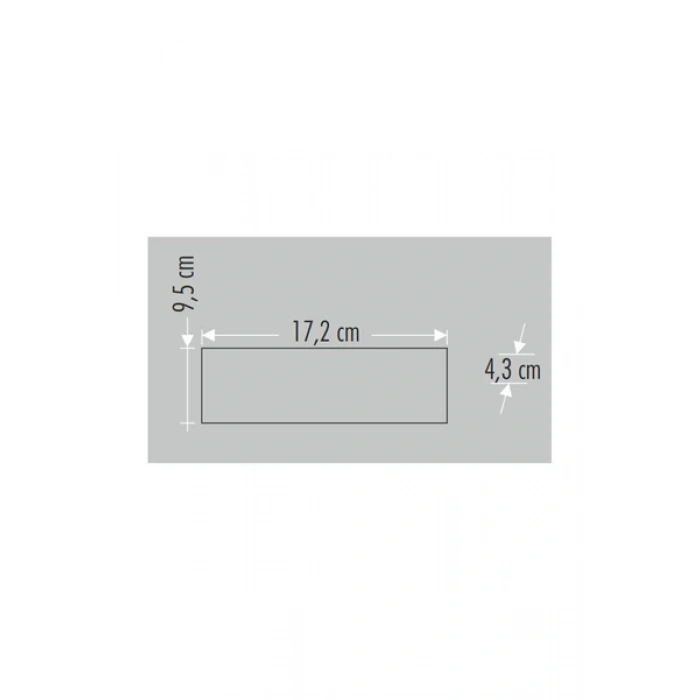 Beyaz Çift Taraflı LED Aplik