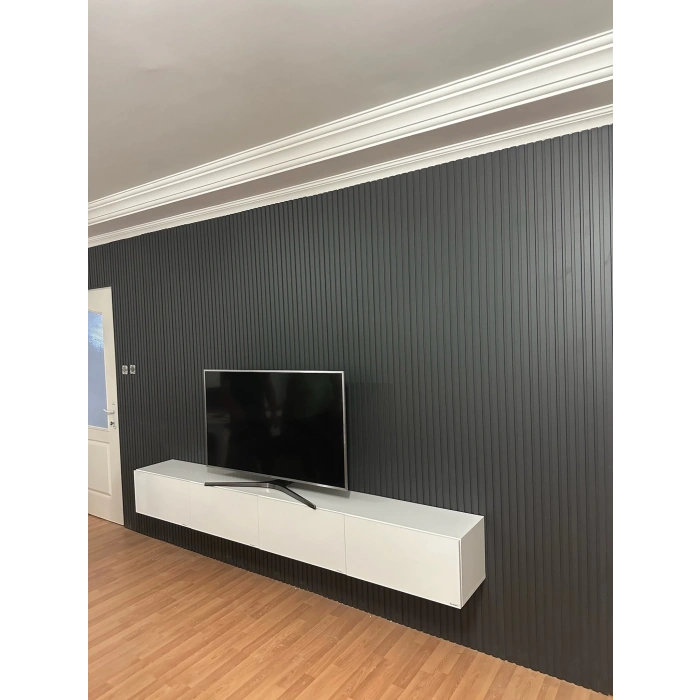 Antrasit (Black Leed) MDF Lambri Duvar Paneli 12cm