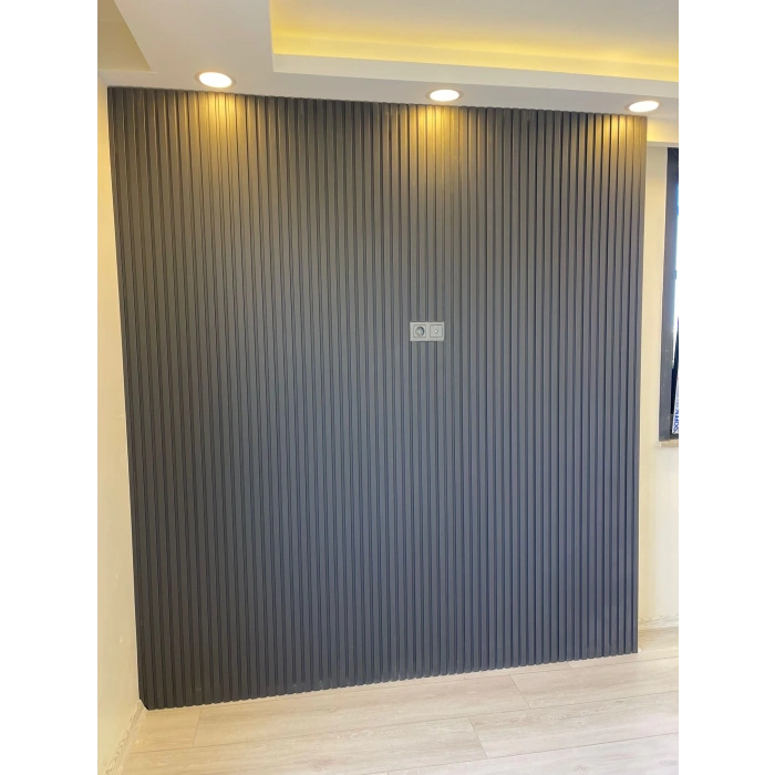 Antrasit (Black Leed) MDF Lambri Duvar Paneli 12cm