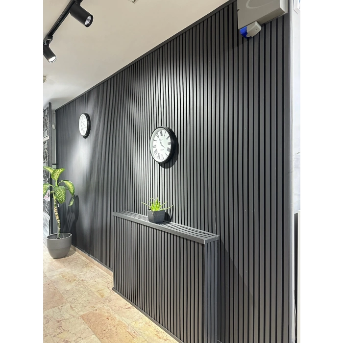 Antrasit Esnek Keçeli Slim Duvar Paneli 60cm