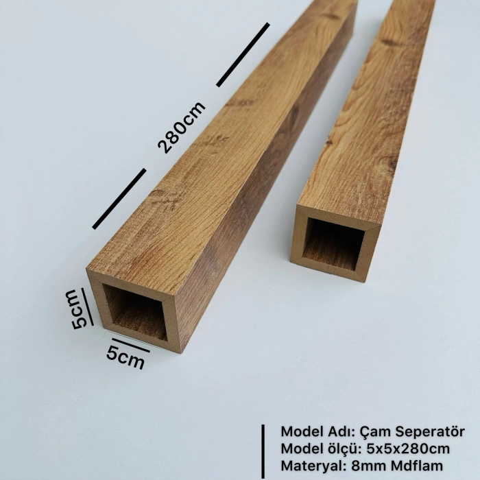 Atlantik Çam 5cm x 5cm x 280cm Seperatör / Bölme