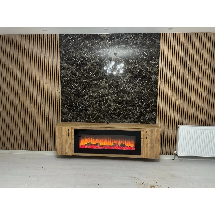 Atlantik Çam Esnek Keçeli Slim Duvar Paneli 100cm