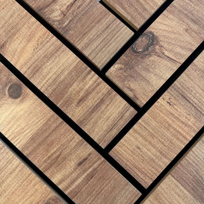 Atlantik Çam Mozaik Akustik Duvar Paneli