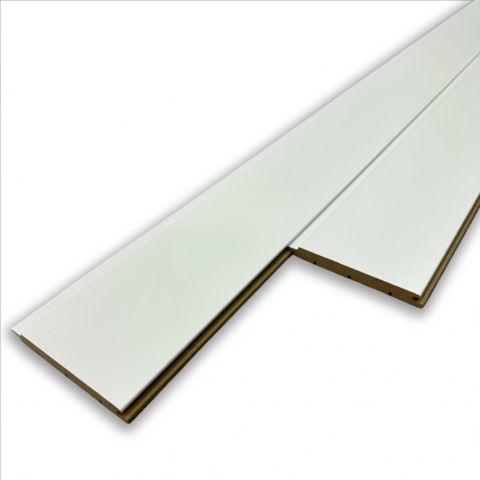 Beyaz MDF Lambri Duvar Paneli Hermes 12cm