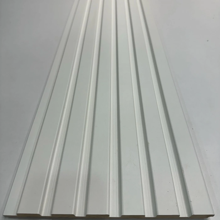 Beyaz (White) MDF Lambri Duvar Paneli 12cm