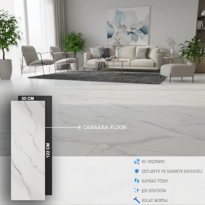 Carrara Floor SPC Zemin Kaplama (2,23 m²)