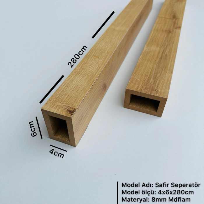 Safir 4cm x 6cm x 280cm Seperatör / Bölme