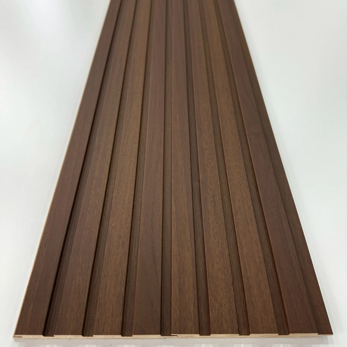 Ceviz MDF Lambri Duvar Paneli 15cm