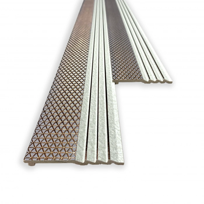 DELUXE GOLD-GRİ Polimer Lambri Duvar ve Tavan Kaplama Paneli 12cm