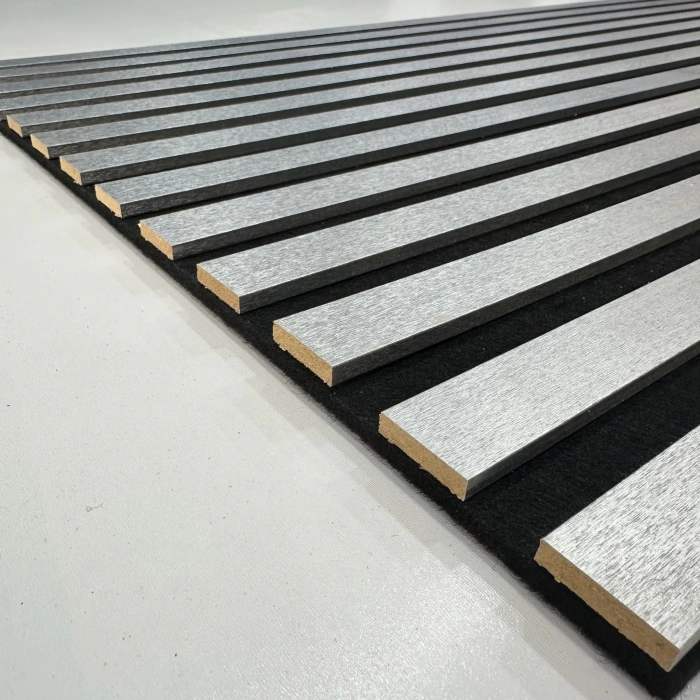 Silver Gümüş Esnek Keçeli Slim Duvar Paneli 100cm