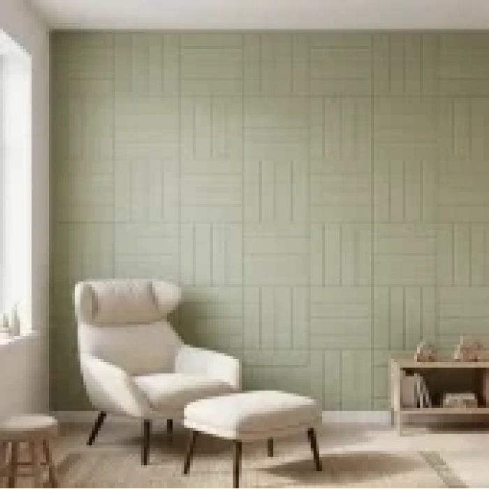 İskandinav Kare Tokyo Mdf Duvar Paneli 48x48 cm