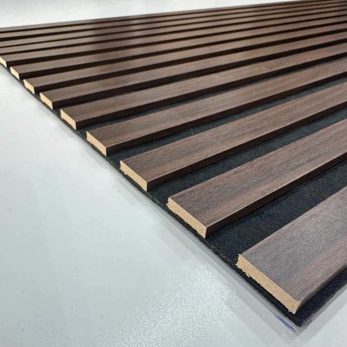 Koyu Ceviz Esnek Keçeli Slim Duvar Paneli 60cm