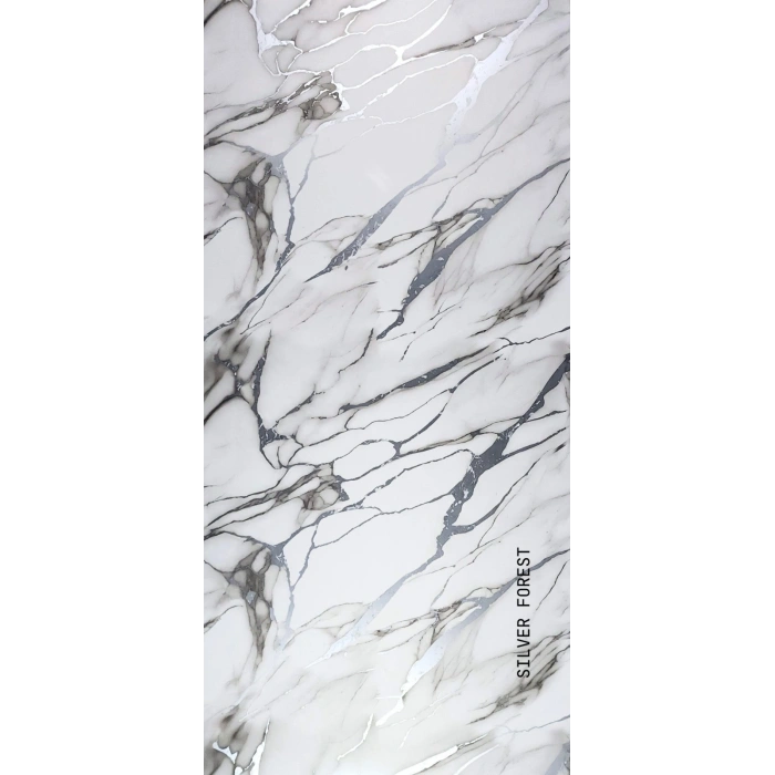 Silver Forest Mermer Desenli PVC Duvar Paneli