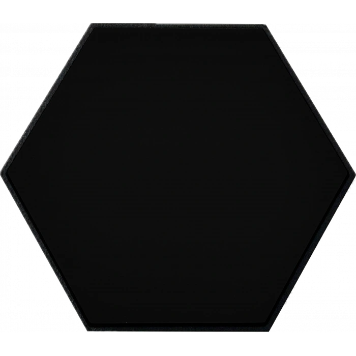 Siyah Altıgen Akustik Duvar Paneli