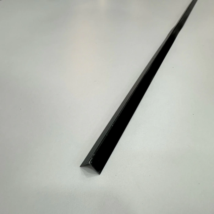 Siyah Alüminyum L Köşe Profili 1cm