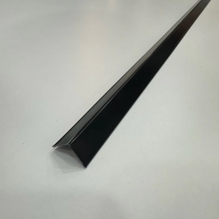 Siyah Alüminyum L Köşe Profili 2cm