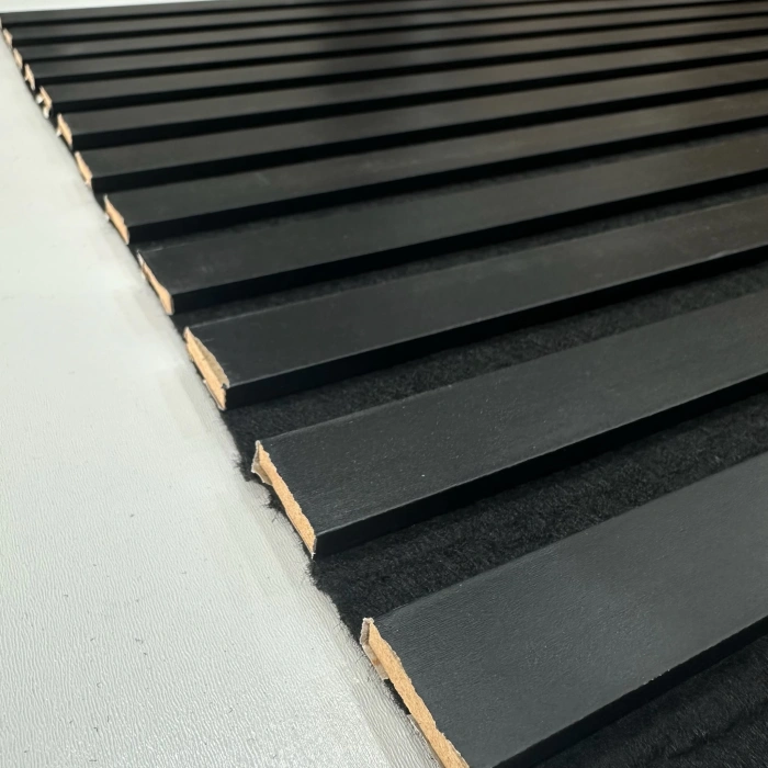 Siyah Esnek Keçeli Slim Duvar Paneli 60cm