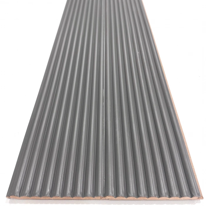 Antrasit MDF Lambri Duvar Paneli Wave 15cm