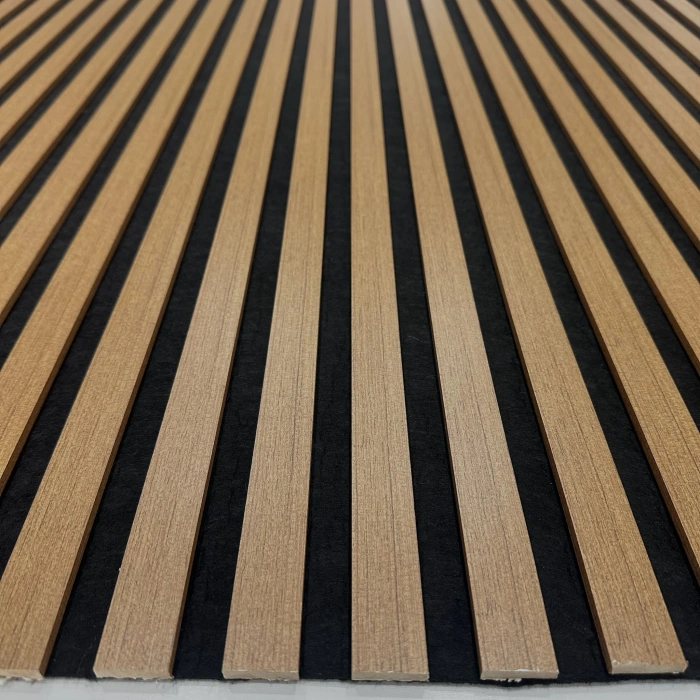 Teak Esnek Keçeli Slim Duvar Paneli 60cm