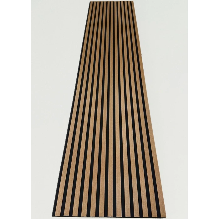 Teak Esnek Keçeli Slim Duvar Paneli 60cm