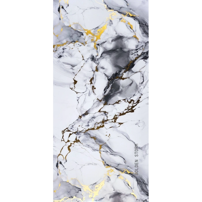 Golden Storm Mermer Desenli PVC Duvar Paneli