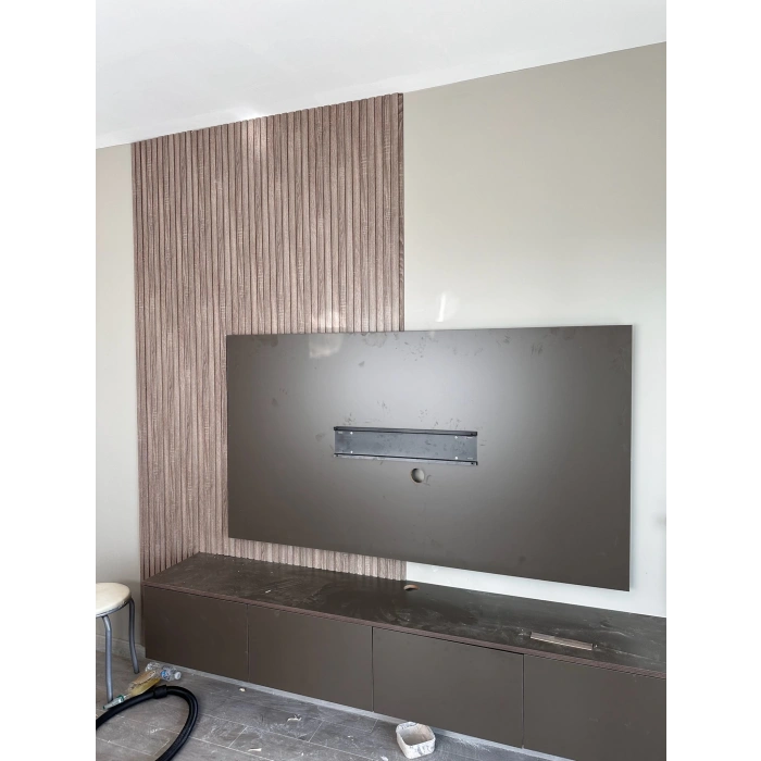 Vintage MDF Lambri Duvar Paneli 12cm