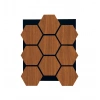 Ceviz Hexagon AltıGen Akustik Duvar Paneli