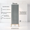 Beyaz-Siyah Esnek Keçeli Slim Duvar Paneli 100cm