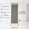 Fırtına Gri Esnek Keçeli Slim Duvar Paneli 100cm