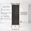 Koyu Ceviz Esnek Keçeli Slim Duvar Paneli 60cm