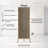 Meşe Esnek Keçeli Slim Duvar Paneli 60cm