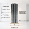 Silver Gümüş Esnek Keçeli Slim Duvar Paneli 100cm