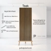 Teak Esnek Keçeli Slim Duvar Paneli 100cm