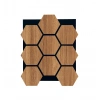 Teak Hexagon AltıGen Akustik Duvar Paneli