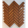 Teak Mozaik Akustik Duvar Paneli