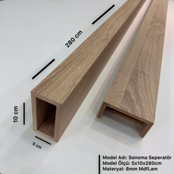 Sonoma 5cm x 10cm x 280cm Seperatör / Bölme