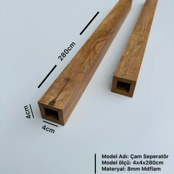 Atlantik Çam 4cm x 4cm x 280cm Seperatör / Bölme