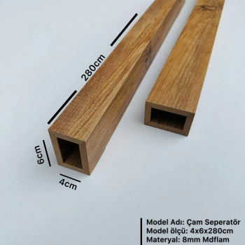 Atlantik Çam 4cm x 6cm x 280cm Seperatör / Bölme
