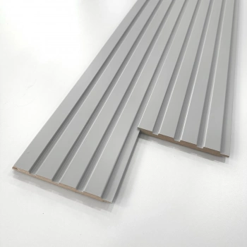 Buz Gri MDF Lambri Duvar Paneli 15cm