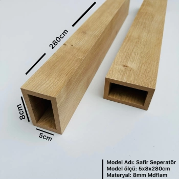 Safir 5cm x 8cm x 280cm Seperatör / Bölme