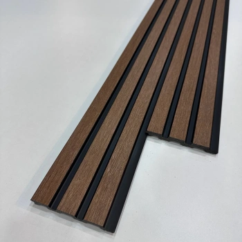 Hasır Ceviz Polimer Lambri Duvar ve Tavan Kaplama Paneli 12cm