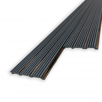 LUX GOLD-ANTRASİT Polimer Lambri Duvar ve Tavan Kaplama Paneli 12cm