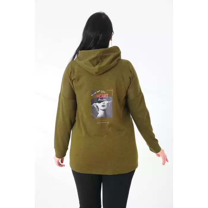 Kapüşonlu Büyük Beden Sweatshirt