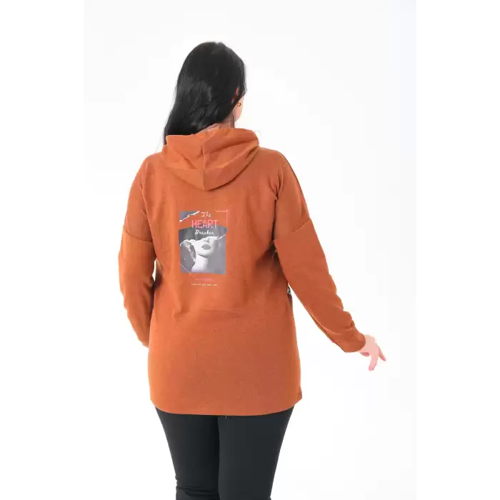 Kapüşonlu Büyük Beden Sweatshirt